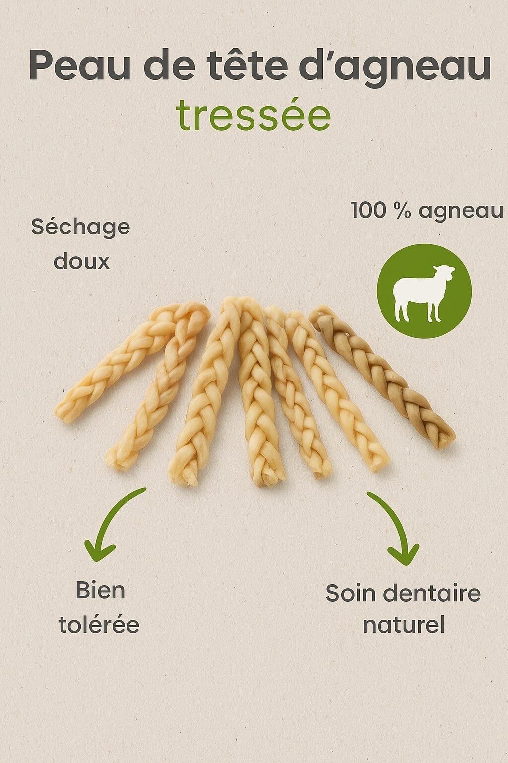 Tresses peaux d'agneaux – Image 2